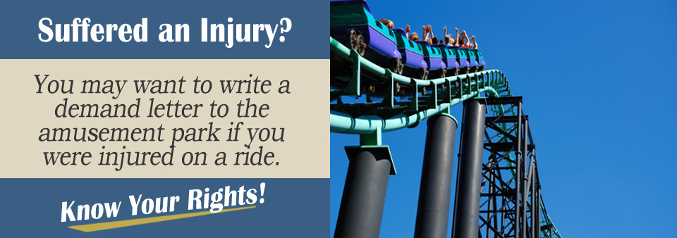 roller coaster demand letter personal injury lawyer